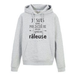 Sweat shirt à Capuche - Hoodie - Imprimé citation - humour Policière avec option râleuse