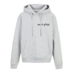Sweat shirt à Capuche - Hoodie - Imprimé citation - humour citation Coeur prisé