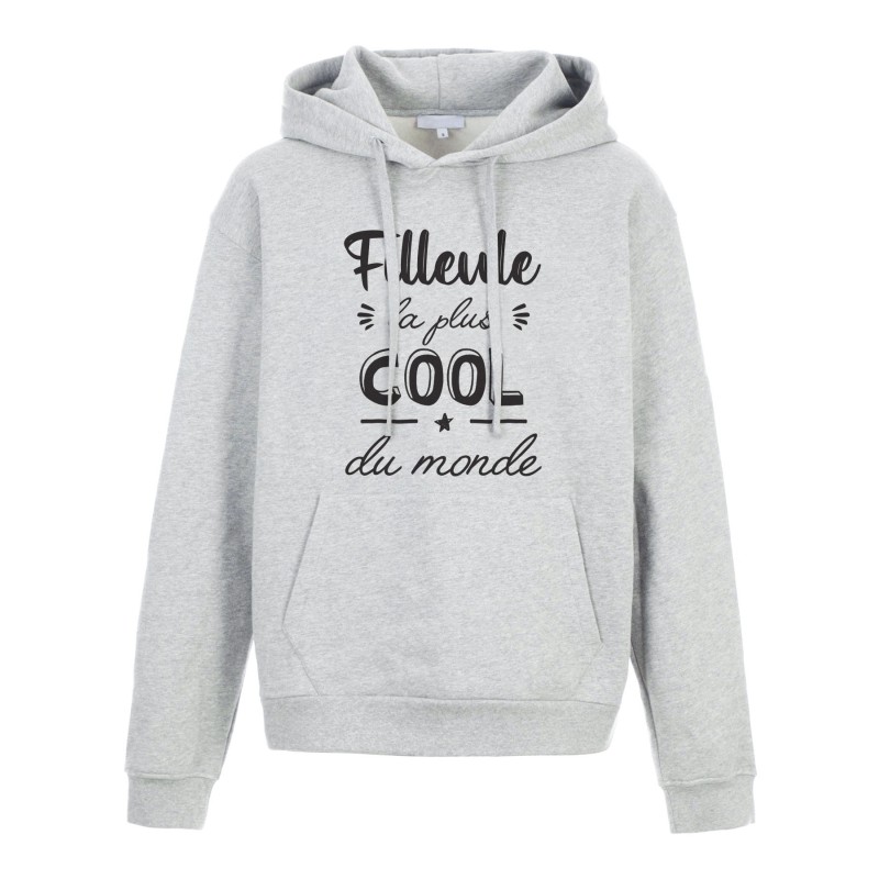 Sweat shirt à Capuche - Hoodie - Imprimé citation - humour Filleule la plus cool du monde