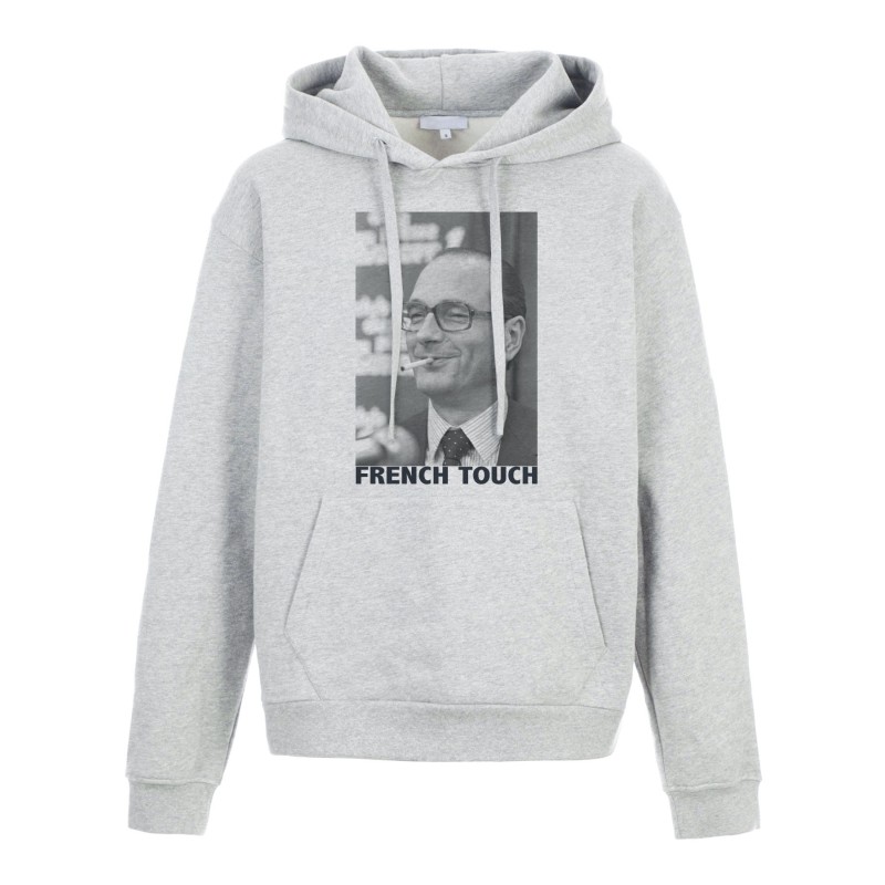 Sweat shirt à Capuche - Hoodie - Imprimé citation - Jacques chirac french touch