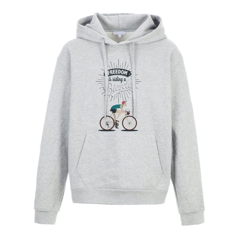 Sweat shirt à Capuche - Hoodie - Imprimé citation - illustration Sport cyclisme