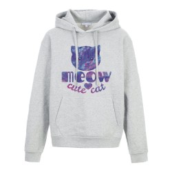 Sweat shirt à Capuche - Hoodie - Imprimé citation - illustration Chat vintage