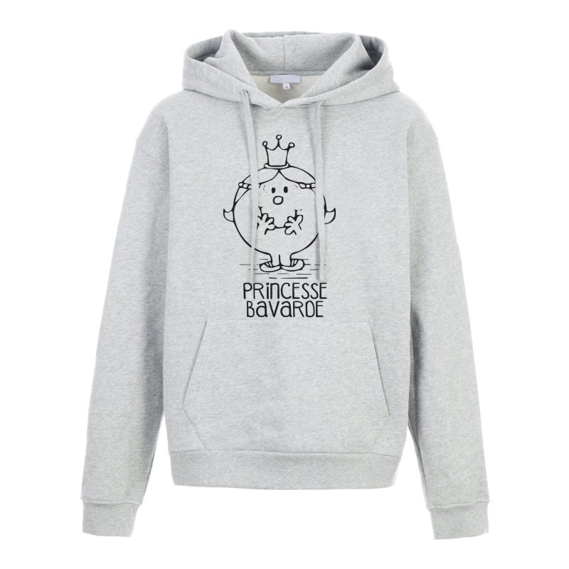 Sweat shirt à Capuche - Hoodie - Imprimé citation - illustration Princesse bavarde