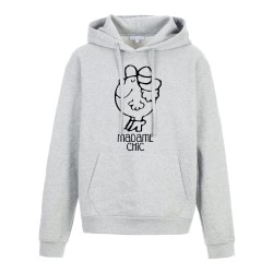 Sweat shirt à Capuche - Hoodie - Imprimé citation - illustration Madame chic