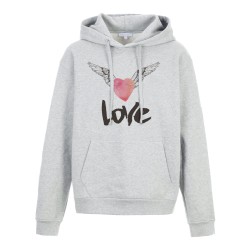 Sweat shirt à Capuche - Hoodie - Imprimé citation - illustration Coeur love