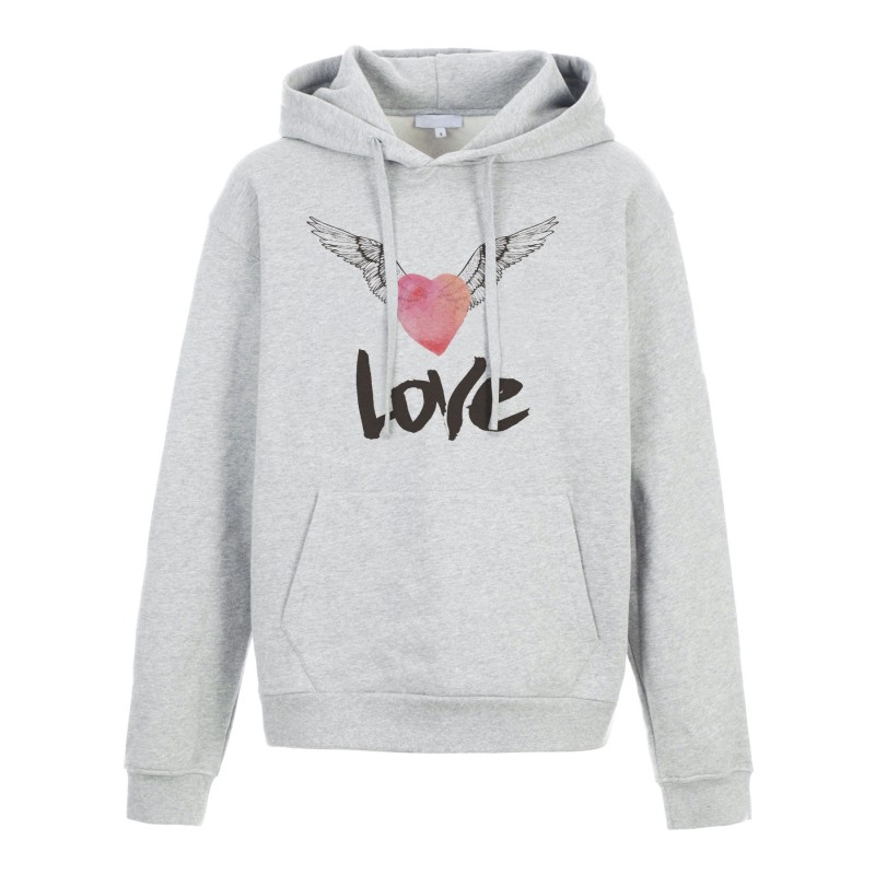 Sweat shirt à Capuche - Hoodie - Imprimé citation - illustration Coeur love
