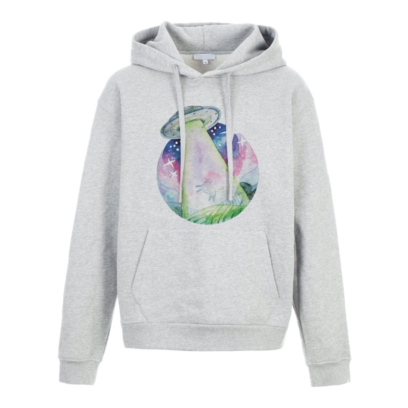 Sweat shirt à Capuche - Hoodie - Imprimé citation - Illustration ovnis