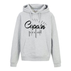 Sweat shirt à Capuche - Hoodie - Imprimé citation - Copain parfait
