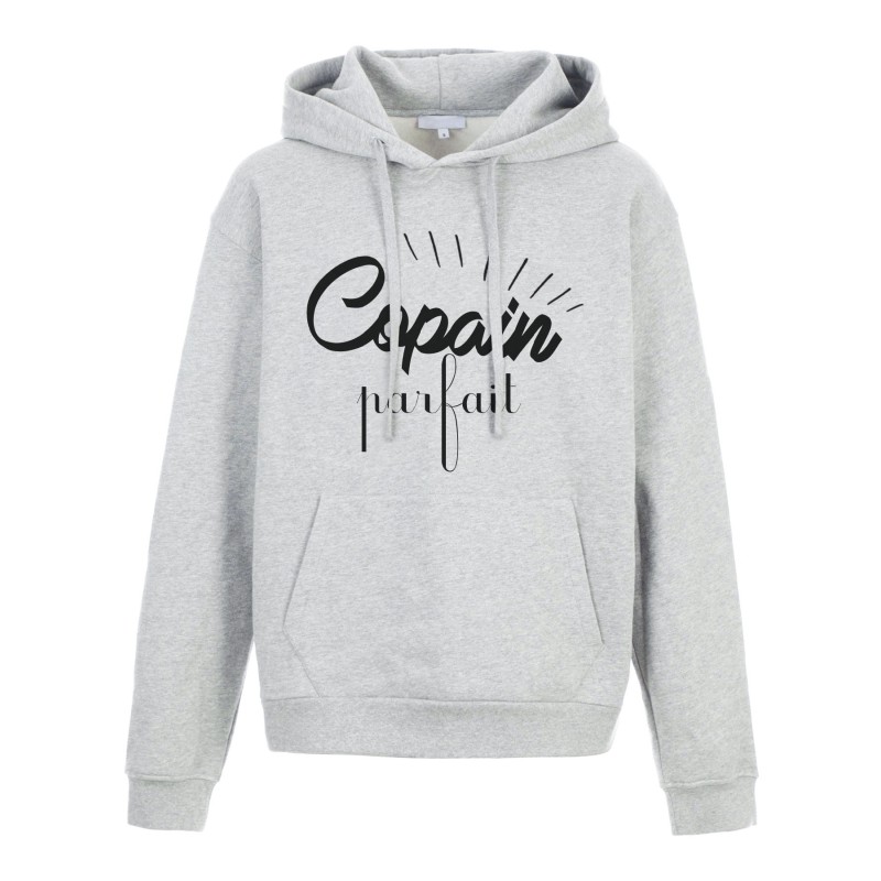 Sweat shirt à Capuche - Hoodie - Imprimé citation - Copain parfait