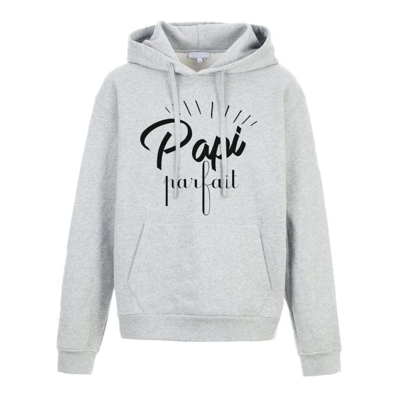 Sweat shirt à Capuche - Hoodie - Imprimé citation - Papi parfait