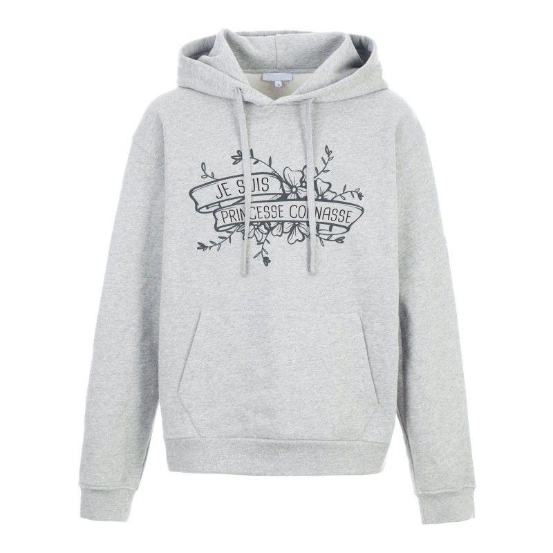Sweat shirt à Capuche - Hoodie - Imprimé citation - Je suis une princesse connasse