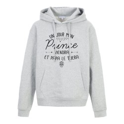 Sweat shirt à Capuche - Hoodie - Imprimé citation - Un jour mon prince viendra et papa le tuera