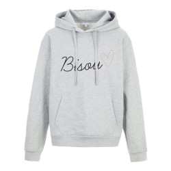 Sweat shirt à Capuche - Hoodie - Imprimé citation - bisou