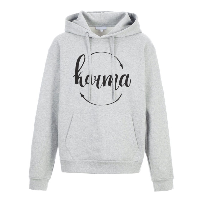Sweat shirt à Capuche - Hoodie - Imprimé citation - illustration Karma
