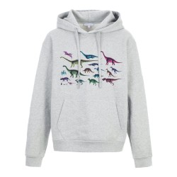 Sweat shirt à Capuche - Hoodie - Imprimé citation - illustration Dinosaures