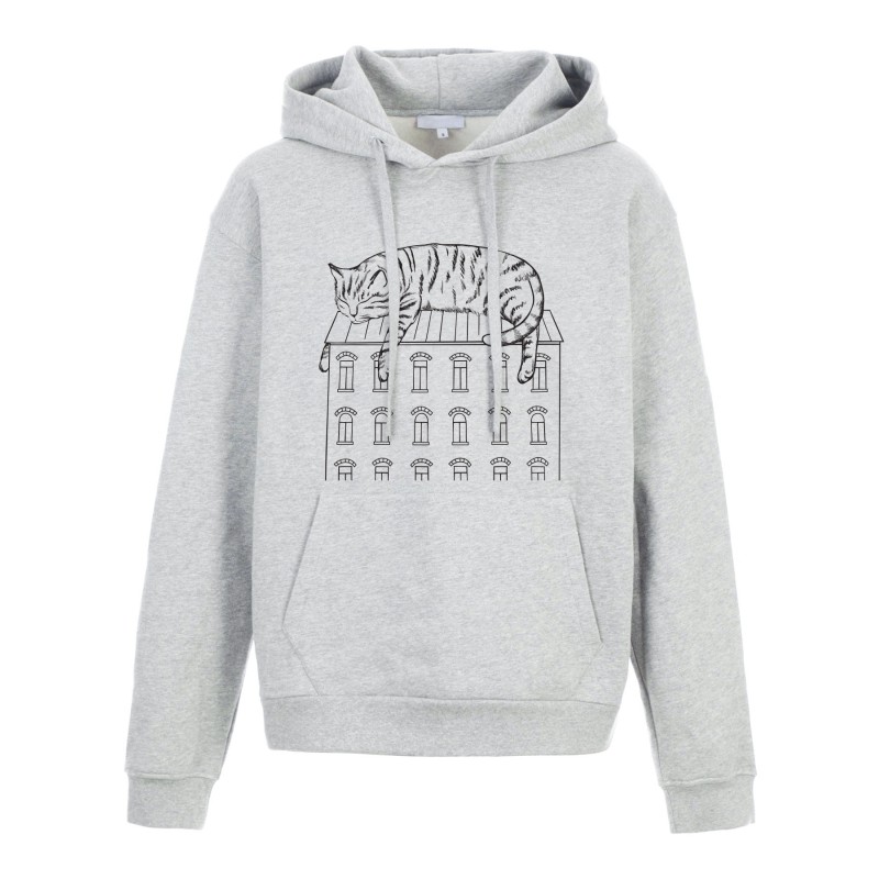 Sweat shirt à Capuche - Hoodie - Imprimé citation - illustration chat