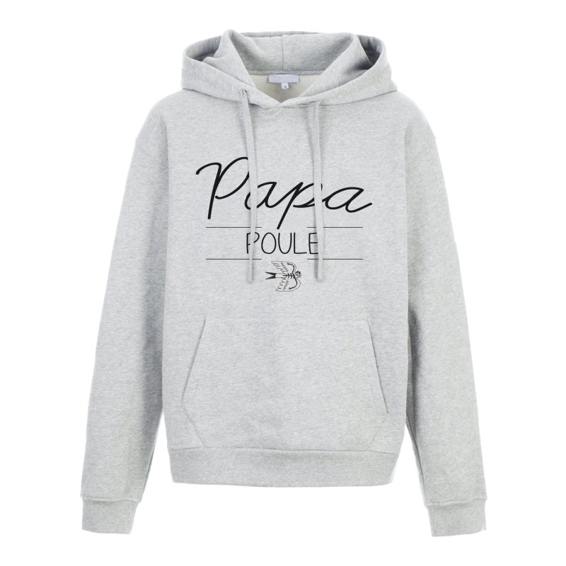 Sweat shirt à Capuche - Hoodie - Imprimé citation - Papa poule