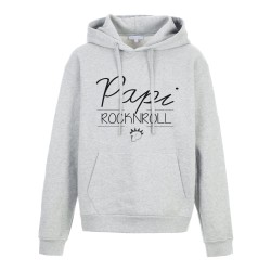 Sweat shirt à Capuche - Hoodie - Imprimé citation - Papi rock n roll
