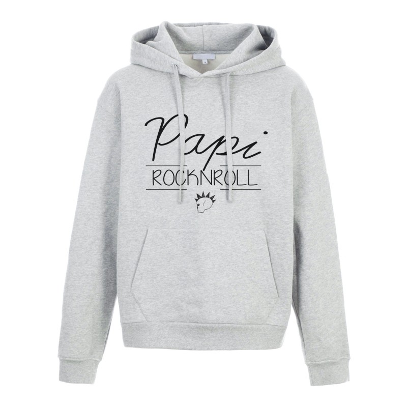 Sweat shirt à Capuche - Hoodie - Imprimé citation - Papi rock n roll