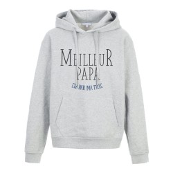 Sweat shirt à Capuche - Hoodie - Imprimé citation - Meilleur Papa elu par ma fille