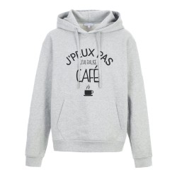 Sweat shirt à Capuche - Hoodie - Imprimé citation - J'peux pas J'ai pause café