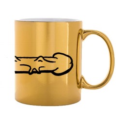 Mug tasse céramique - Couleur Or - Imprimé illustration d'artiste - Penis
