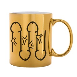 Mug tasse céramique - Couleur Or - Imprimé illustration d'artiste - Penis
