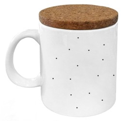Mug tasse - Céramique avec couvercle en liège - imprimé - Citation Fête des mères - Maman parfaite
