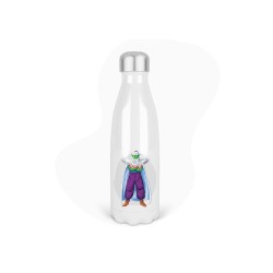 Bouteille gourde isotherme acier inox - Blanc - 350 ml - imprimé illustration Manga dragon