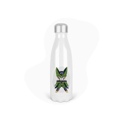 Bouteille gourde isotherme acier inox - Blanc - 350 ml - imprimé illustration Manga anime