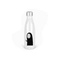 Bouteille gourde isotherme acier inox - Blanc - 350 ml - imprimé illustration Manga anime