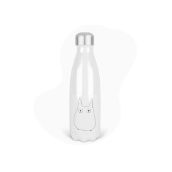 Bouteille gourde isotherme acier inox - Blanc - 350 ml - imprimé illustration Manga anime
