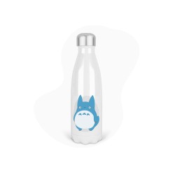 Bouteille gourde isotherme acier inox - Blanc - 350 ml - imprimé illustration Manga anime