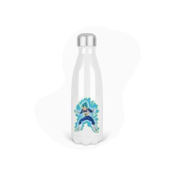 Bouteille gourde isotherme acier inox - Blanc - 350 ml - imprimé illustration Manga anime