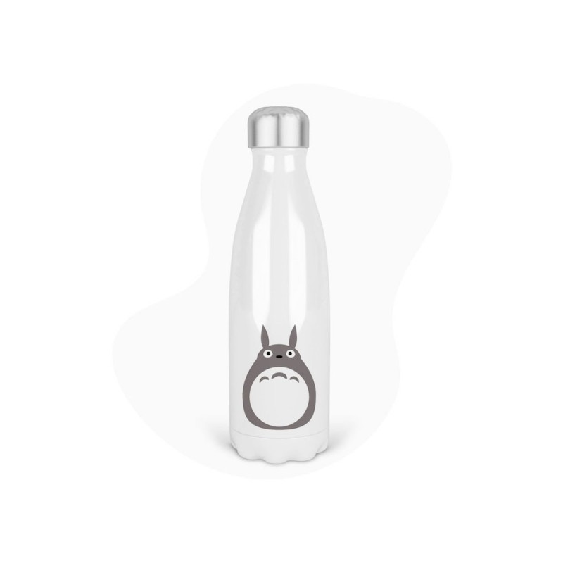 Bouteille gourde isotherme acier inox - Blanc - 350 ml - imprimé illustration Manga anime