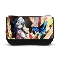 Trousse à Crayons - Rentrée scolaire école - imprimé Manga girl chat