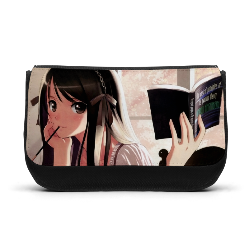 Trousse à Crayons - Rentrée scolaire école - imprimé Manga girl Lecture