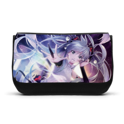 Trousse à Crayons - Rentrée scolaire école - imprimé Manga girl violet