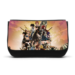 Trousse à Crayons - Rentrée scolaire école - imprimé Manga girl ciel