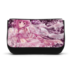 Trousse à Crayons - Rentrée scolaire école - imprimé Manga girl rose