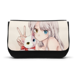 Trousse à Crayons - Rentrée scolaire école - imprimé Manga anime girl lapin