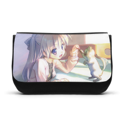Trousse à Crayons - Rentrée scolaire école - imprimé Manga anime girl chat