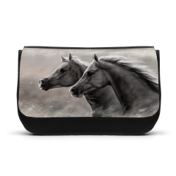 Trousse à Crayons - Rentrée scolaire école - imprimé Cheval sauvage