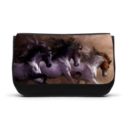 Trousse à Crayons - Rentrée scolaire école - imprimé Cheval