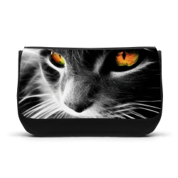 Trousse à Crayons - Rentrée scolaire école - imprimé chat gris