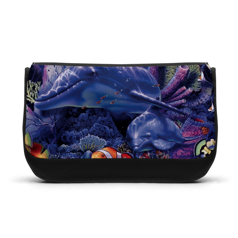 Trousse à Crayons - Rentrée scolaire école - imprimé Dauphin