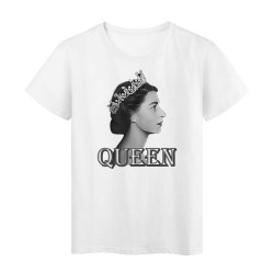 T-Shirt imprimé - Célébrité reine d'Angleterre - illustration Queen elizabeth
