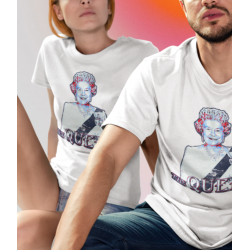 T-Shirt imprimé - Célébrité reine d'Angleterre - illustration Queen elizabeth