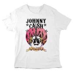 T-Shirt imprimé - Rock vintage - illustration Guitare johnny cash