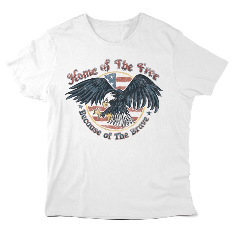 Aigle freedom T-Shirt imprimé - Rock vintage - illustration Aigle Amérique